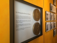 A hallway dedicated to Pulitzer Prize winners.